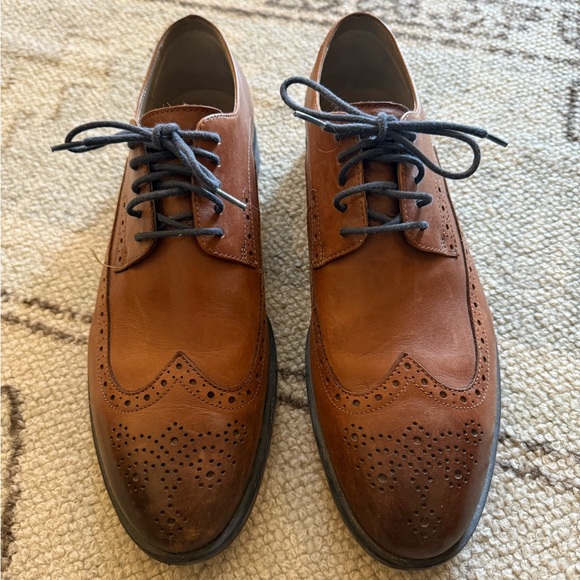 Clark’s Men\'s Brown Leather Brogue Oxford Shoes (Barely Worn)